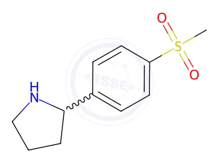 Chemical structure of 2-(4-(Methylsulfonyl)phenyl)pyrrolidine