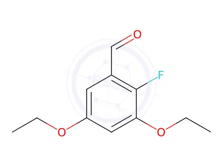 Chemical structure of Benzaldehyde, 3,5-diethoxy-2-fluoro-(9CI)