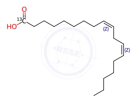 Chemical structure of Oleic Acid Impurity 18-13C
