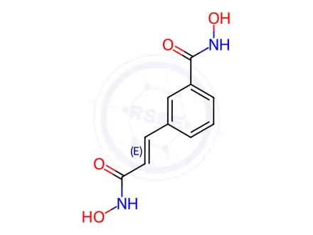 Chemical structure of m-Carboxycinnamic Acid Bishydroxamide