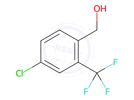 Chemical structure of 4-Chloro-2-(trifluoromethyl)benzyl Alcohol