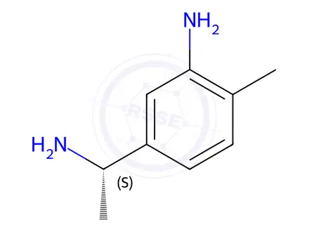Chemical structure of (S)-5-(1-Aminoethyl)-2-methylaniline dihydrochloride