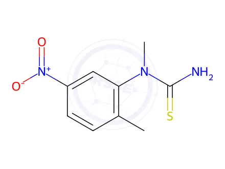 Chemical structure of Thiourea, N-methyl-N-(2-methyl-5-nitrophenyl)-
