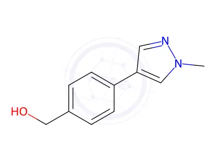 Chemical structure of 4-(1-methyl-1H-pyrazol-4-yl)phenyl]methanol