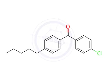 Chemical structure of (4-Chlorophenyl)(4-pentylphenyl)methanone