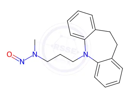 Chemical structure of Desipramine Impurity 8 (N-Nitroso Desipramine)