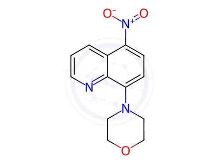 Chemical structure of 8-(MORPHOLIN-4-YL)-5-NITROQUINOLINE
