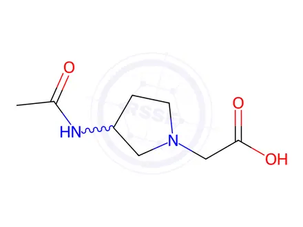 Chemical structure of 2-(3-Acetamidopyrrolidin-1-yl)acetic acid