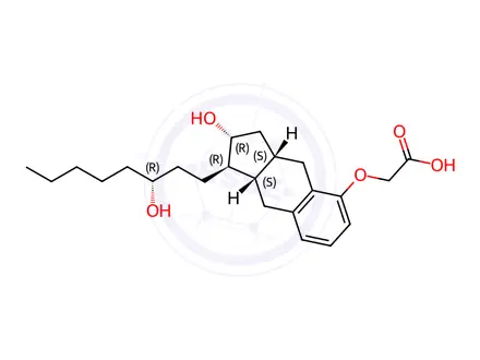 Chemical structure of 15-epi-Treprostinil