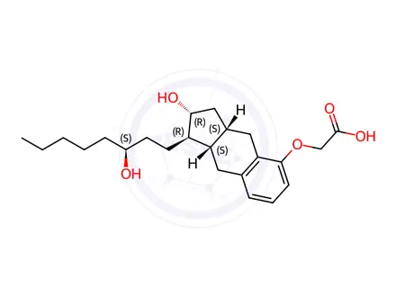 Chemical structure of Treprostinil sodium salt