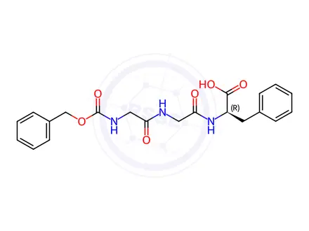 Chemical structure of N-Cbz-glycyl-glycyl-D-phenylalanine