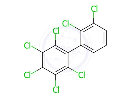 Chemical structure of Heptachlorobiphenyl