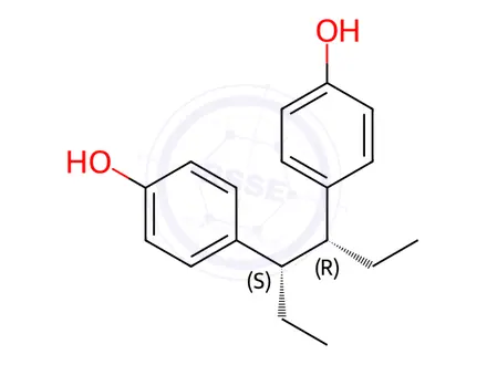 Chemical structure of Hexestrol