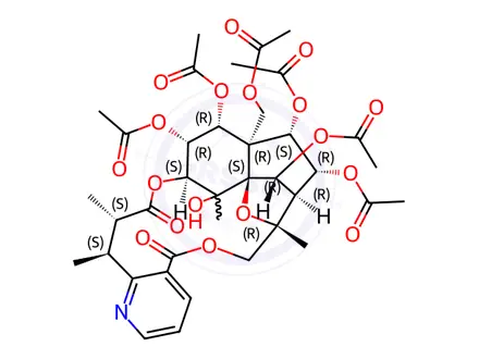 Chemical structure of Evonine
