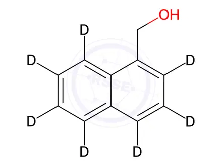Chemical structure of 1-Naphthalenemethanol-d7
