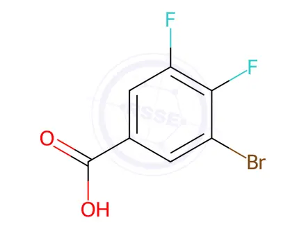 Chemical structure of 3-Bromo-4,5-difluorobenzoic Acid