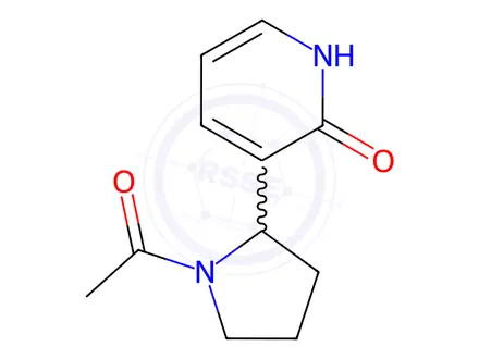 Chemical structure of 3-(1-Acetylpyrrolidin-2-yl)pyridin-2(1H)-one