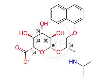 Chemical structure of Propranolol Hydrochloride Impurity 35 Sodium Salt
