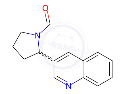 Chemical structure of 2-(Quinolin-3-yl)pyrrolidine-1-carbaldehyde