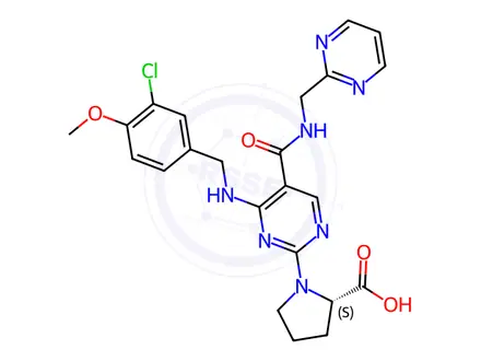 Chemical structure of Avanafil Impurity 57