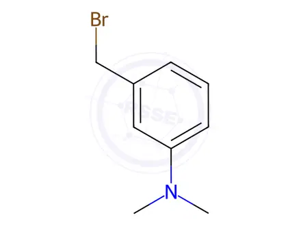 Chemical structure of 3-(bromomethyl)-N,N-dimethylaniline hydrobromide