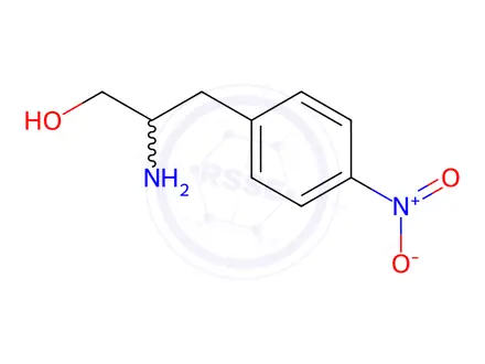 Chemical structure of 2-Amino-3-(4-nitrophenyl)propan-1-ol hydrochloride