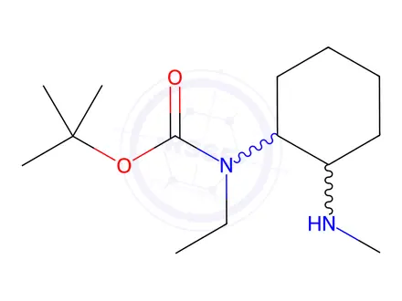 Chemical structure of Tert-butyl ethyl(2-(methylamino)cyclohexyl)carbamate