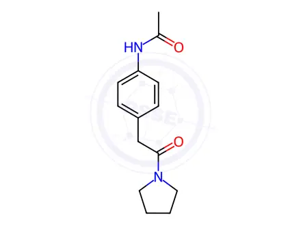 Chemical structure of N-(4-(2-Oxo-2-(pyrrolidin-1-yl)ethyl)phenyl)acetamide