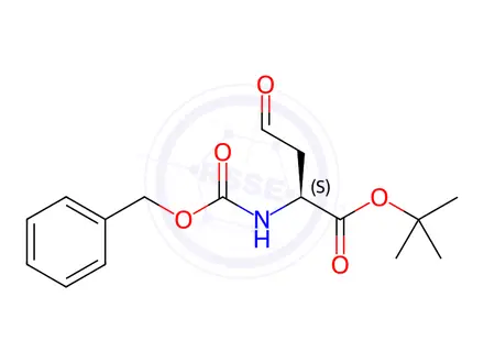 Chemical structure of (S)-tert-Butyl 2-(((benzyloxy)carbonyl)amino)-4-oxobutanoate