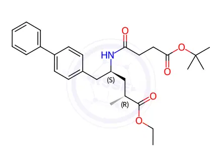 Chemical structure of Sacubitril Valsartan Sodium Impurity 91