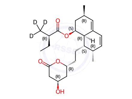 Chemical structure of Lovastatin-D3