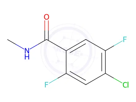 Chemical structure of 4-Chloro-2,5-difluoro-N-methylbenzamide