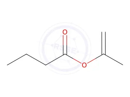 Chemical structure of Butanoic acid, 1-methylethenyl ester