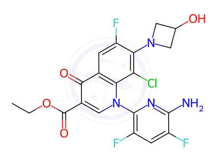 Chemical structure of Delafloxacin Impurity 2