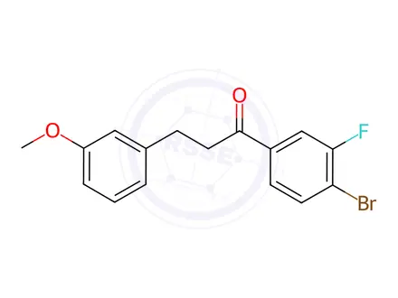 Chemical structure of 4'-Bromo-3'-fluoro-3-(3-methoxyphenyl)propiophenone