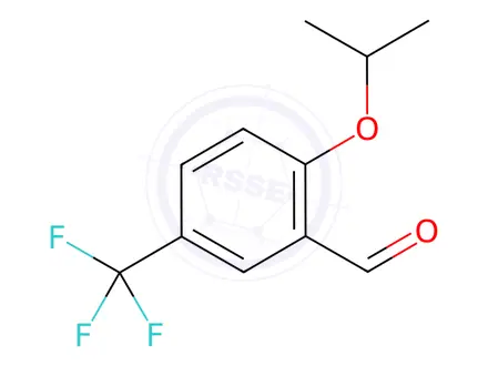 Chemical structure of 2-isopropoxy-5-(trifluoromethyl)benzaldehyde