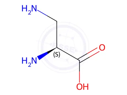 Chemical structure of L-2,3-Diaminopropionic acid