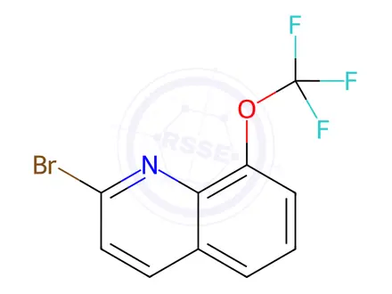 Chemical structure of 2-Bromo-8-(trifluoromethoxy)quinoline