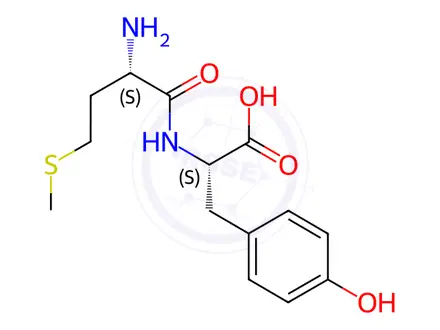 Chemical structure of Met-Tyr-OH
