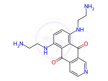 Chemical structure of Pixantrone