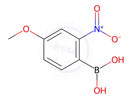 Chemical structure of (4-Methoxy-2-nitrophenyl)boronic acid