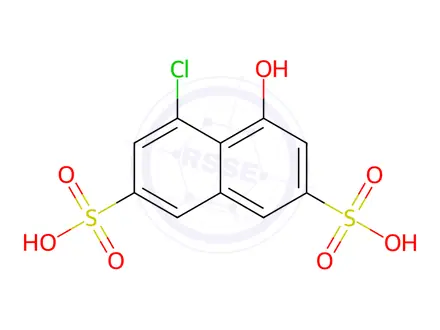 Chemical structure of 4-Chloro-5-hydroxynaphthalene-2,7-disulfonic acid