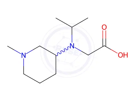 Chemical structure of 2-(Isopropyl(1-methylpiperidin-3-yl)amino)acetic acid