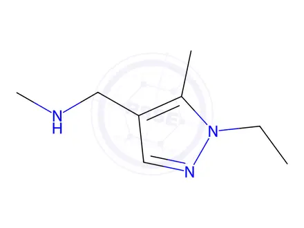 Chemical structure of N-[(1-Ethyl-5-methyl-1H-pyrazol-4-yl)methyl]-N-methylamine
