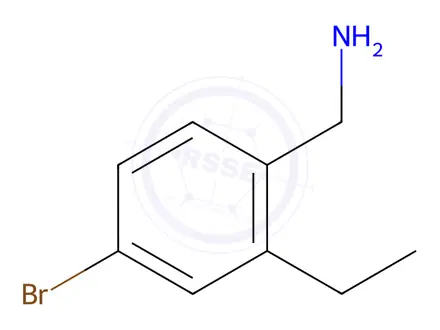 Chemical structure of (4-Bromo-2-ethylphenyl)methanamine