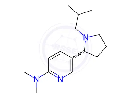 Chemical structure of 5-(1-Isobutylpyrrolidin-2-yl)-N,N-dimethylpyridin-2-amine