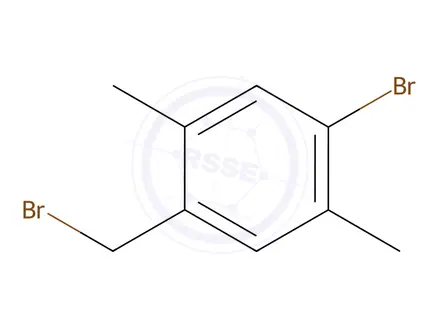 Chemical structure of 4-Bromo-2,5-dimethylbenzyl bromide
