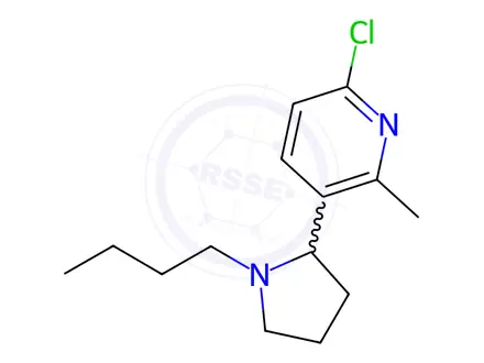 Chemical structure of 3-(1-Butylpyrrolidin-2-yl)-6-chloro-2-methylpyridine