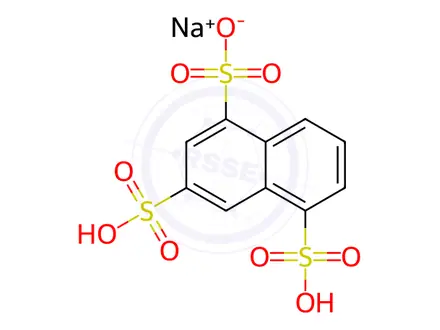 Chemical structure of Naphthalene-1,3,5-trisulfonic acid, sodium salt(1:1)