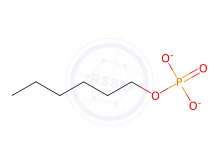 Chemical structure of Phosphoric acid, hexyl ester, potassium salt